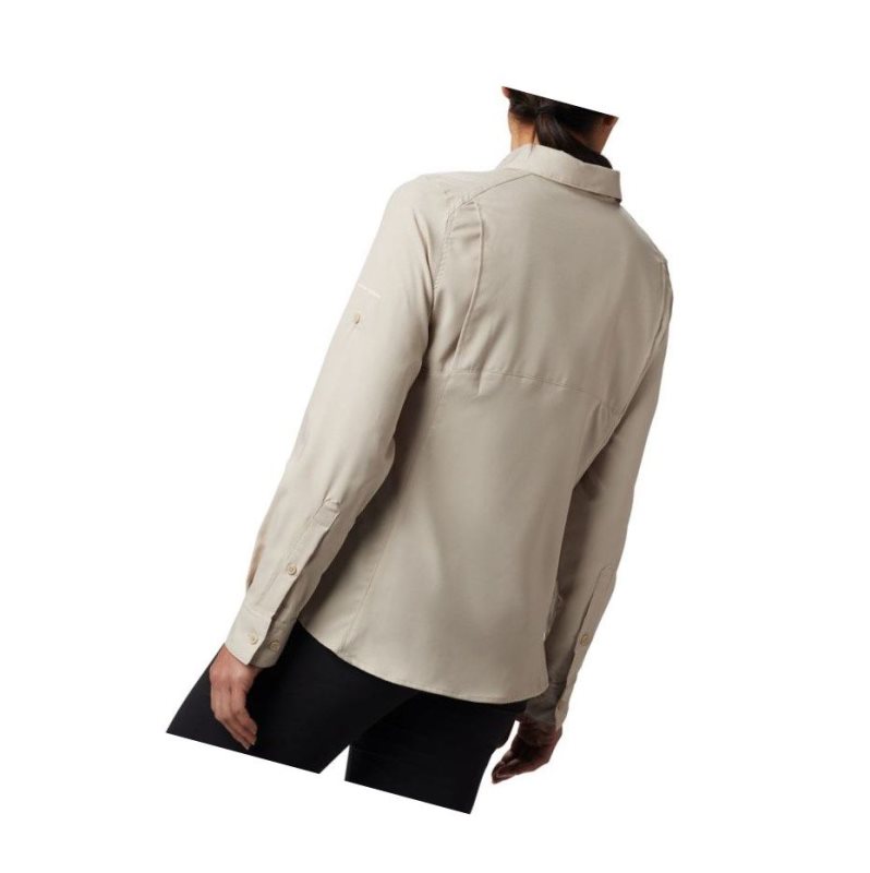 Koszule Columbia Silver Ridge Lite Long Sleeve Damskie Khaki | 90ROHUQBN