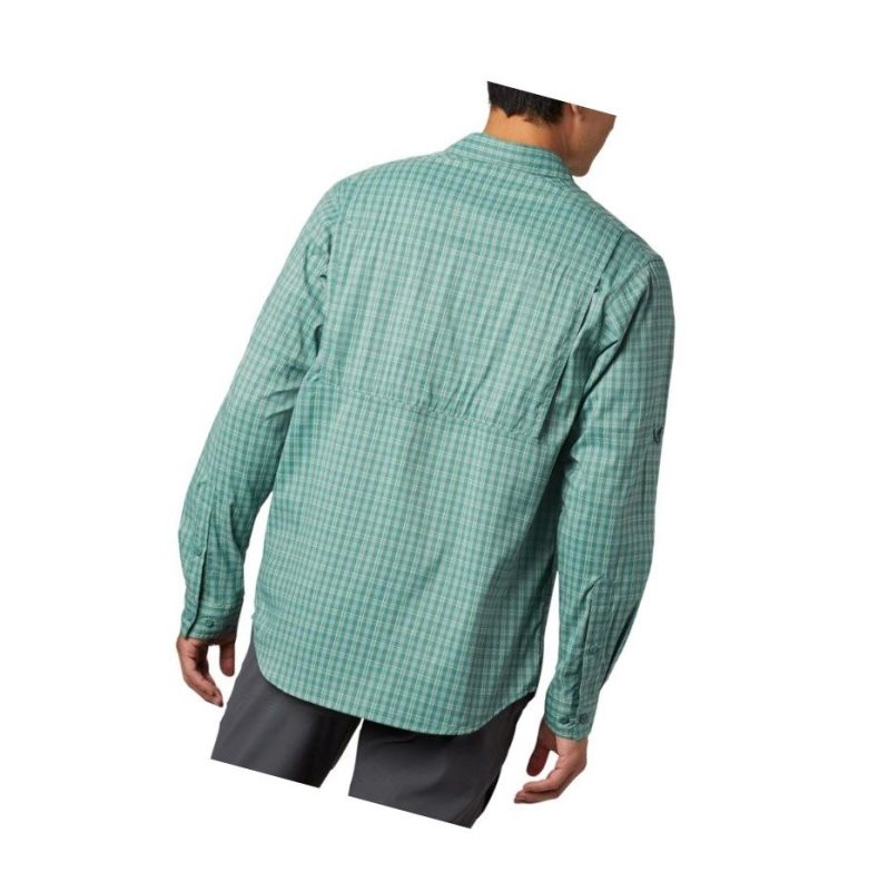 Koszule Columbia Silver Ridge Lite Plaid Long Sleeve Męskie Zielone | 72ATGYVXQ