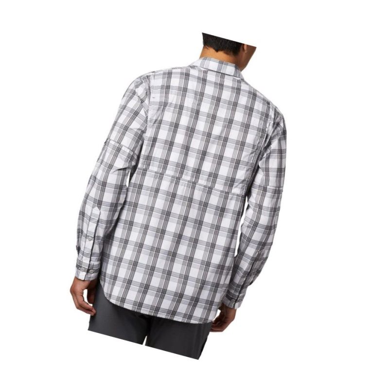 Koszule Columbia Silver Ridge Lite Plaid Long Sleeve Męskie Szare | 69LRFISQX