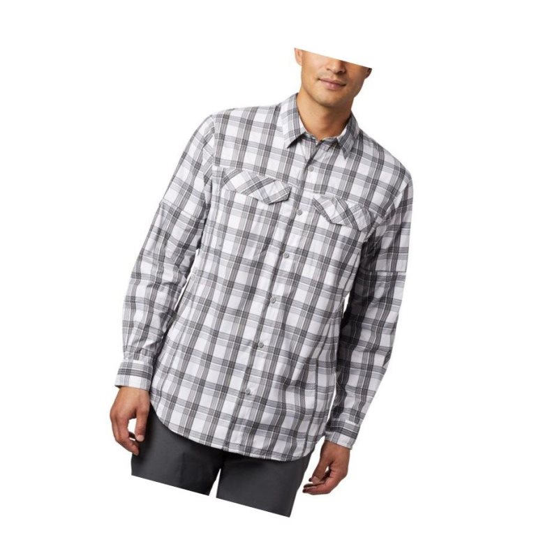 Koszule Columbia Silver Ridge Lite Plaid Long Sleeve Męskie Szare | 69LRFISQX