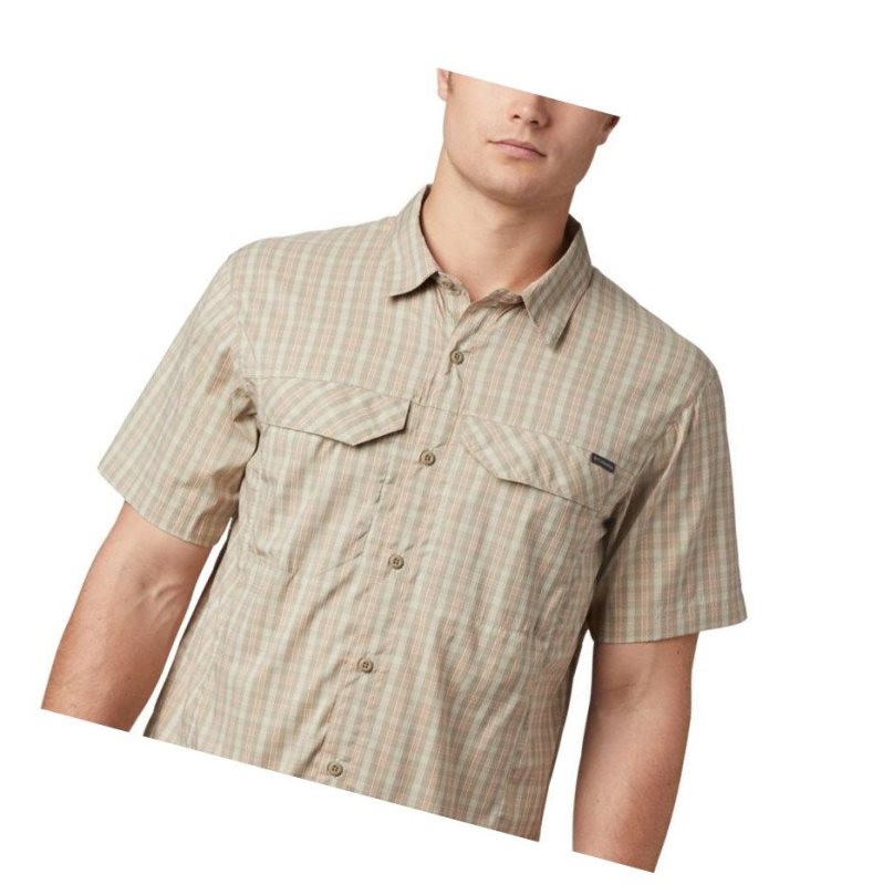 Koszule Columbia Silver Ridge Lite Plaid Short Sleeve Męskie Głęboka Koralowe | 34HRMJWPA