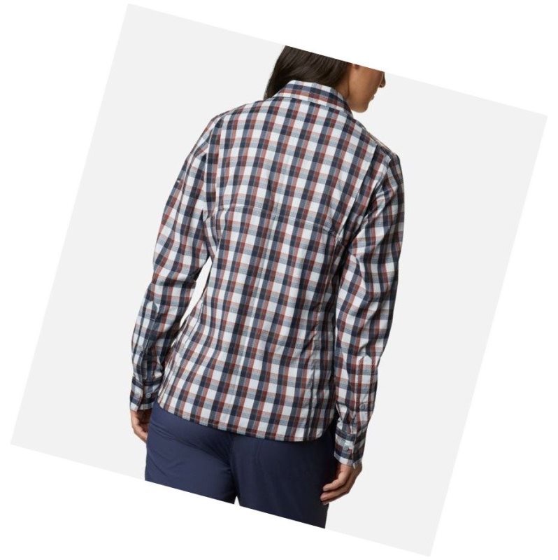 Koszule Columbia Silver Ridge Lite Plaid Long Sleeve Damskie Szare | 18HCPSMLX