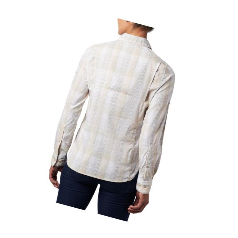 Koszule Columbia Silver Ridge Lite Plaid Long Sleeve Damskie Khaki Kolorowe | 01KVGWDRL