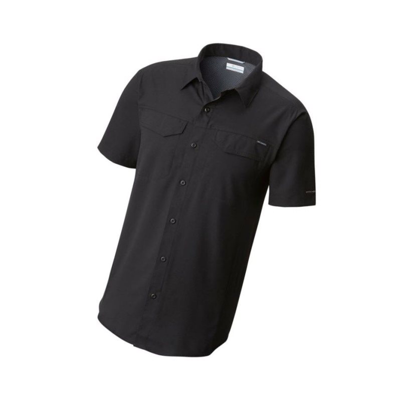 Koszule Columbia Silver Ridge Lite Short Sleeve Męskie Czarne | 41ZKITECD