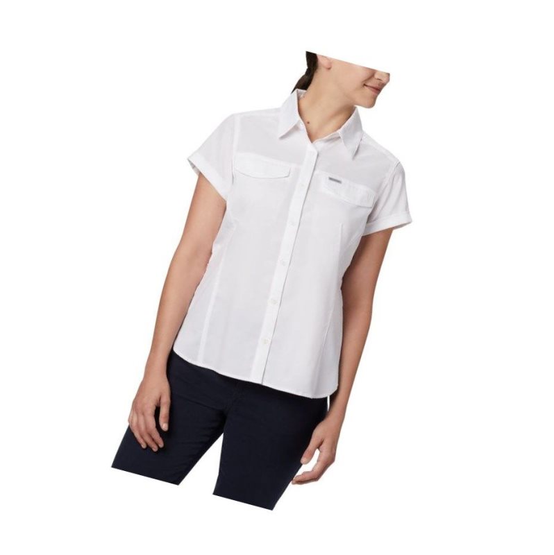 Koszule Columbia Silver Ridge Lite Short Sleeve Damskie Białe | 21OENHZYU