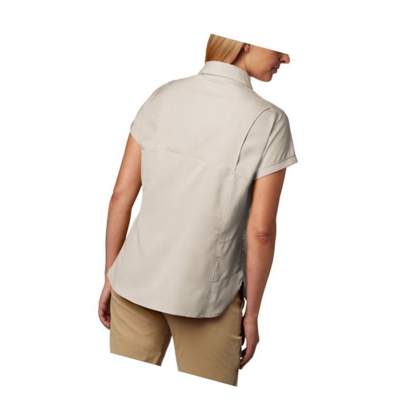 Koszule Columbia Silver Ridge Lite Short Sleeve Plus Size Damskie Khaki | 03EISMKHL