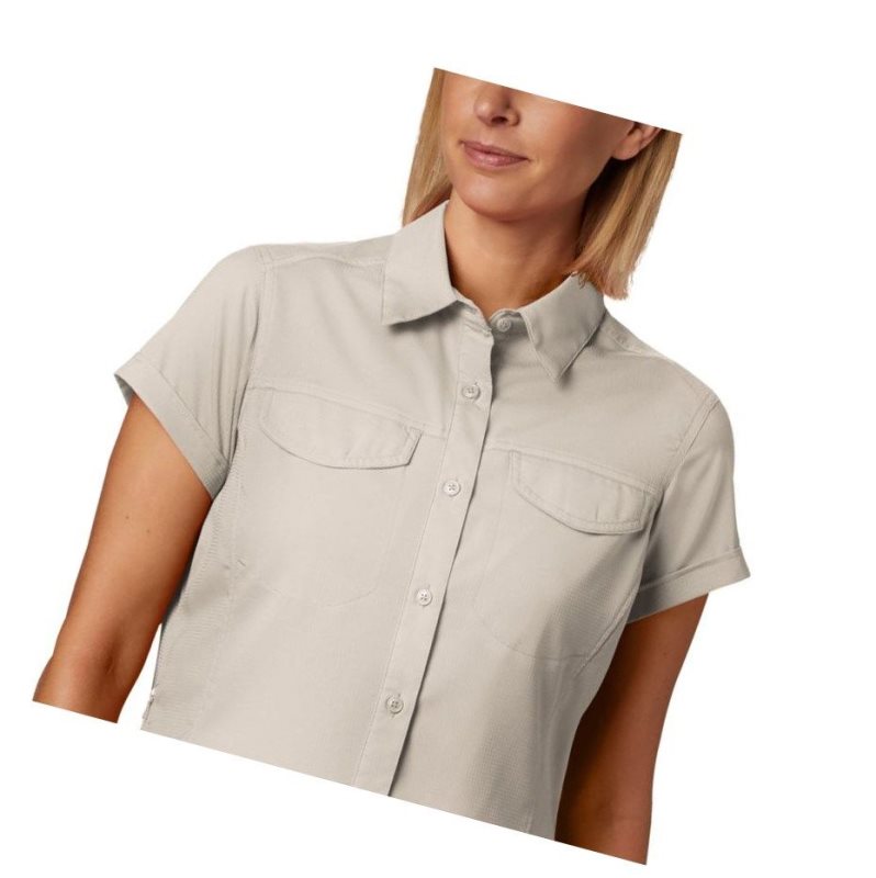 Koszule Columbia Silver Ridge Lite Short Sleeve Plus Size Damskie Khaki | 03EISMKHL