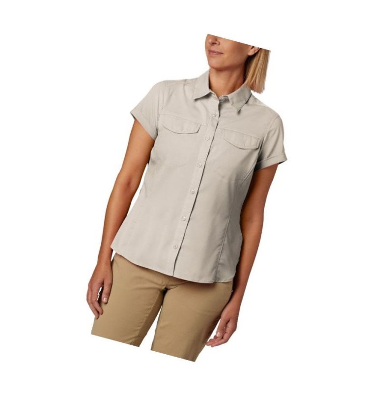 Koszule Columbia Silver Ridge Lite Short Sleeve Plus Size Damskie Khaki | 03EISMKHL