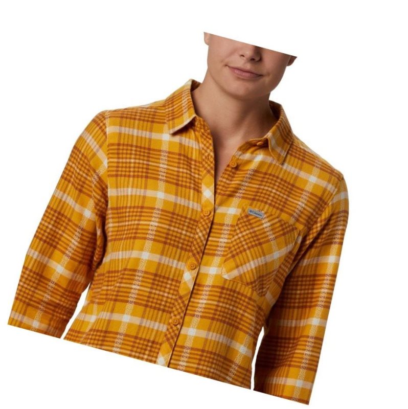 Koszule Columbia Simply Put II Flannel Damskie Pomarańczowe | 96WFMSYRL