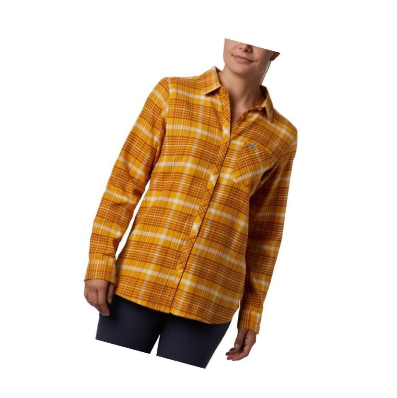 Koszule Columbia Simply Put II Flannel Damskie Pomarańczowe | 96WFMSYRL