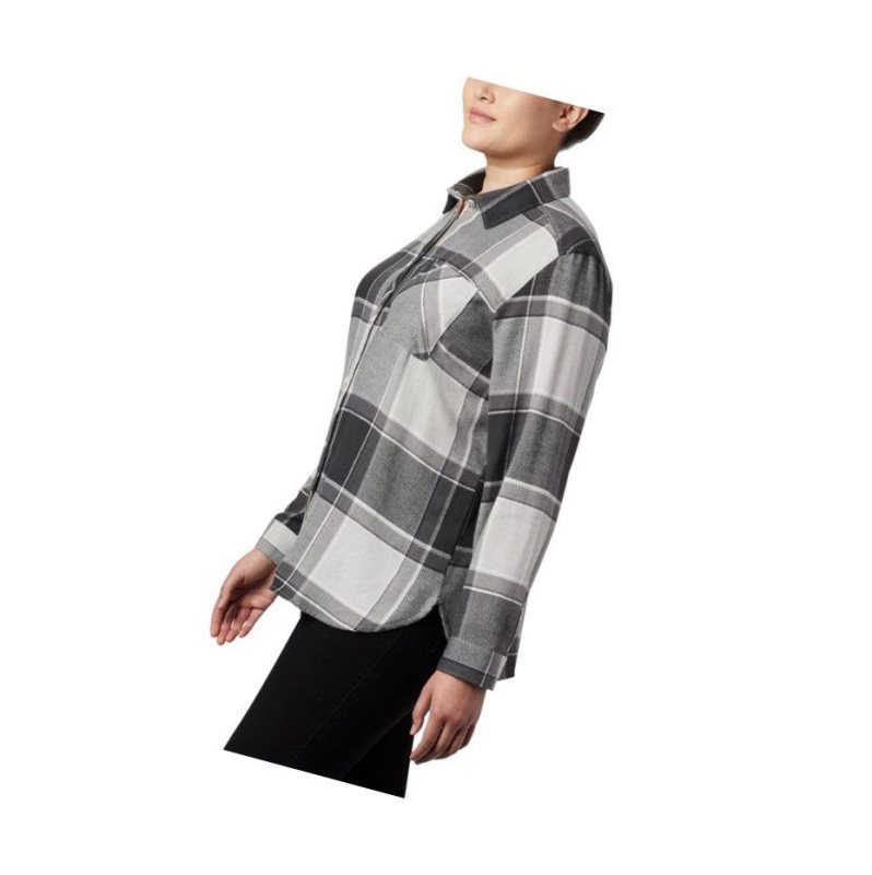 Koszule Columbia Simply Put II Flannel Plus Size Damskie Ciemny Szare | 71QTNBCSV