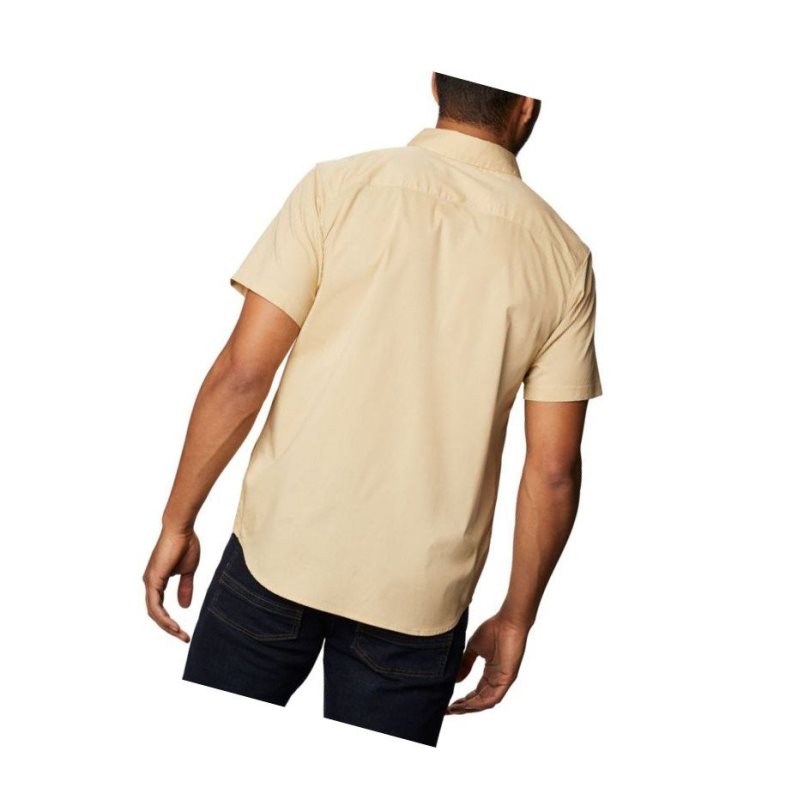 Koszule Columbia Spring Time Short Sleeve Męskie Brązowe | 81KOHANGD