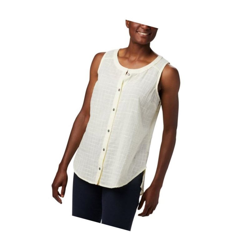 Koszule Columbia Summer Ease Sleeveless Damskie Żółte | 80JNYVWGQ