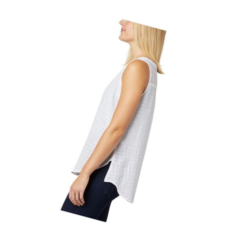 Koszule Columbia Summer Ease Sleeveless Damskie Białe | 47ZKJVBYO