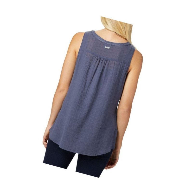 Koszule Columbia Summer Ease Sleeveless Damskie Granatowe | 30RMQSJNT