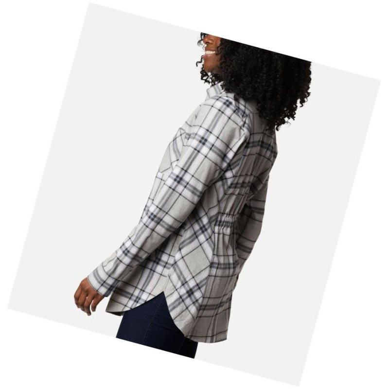 Koszule Columbia Sunday Summit Plaid Tunic Damskie Ciemny Szare | 60YHOILJW