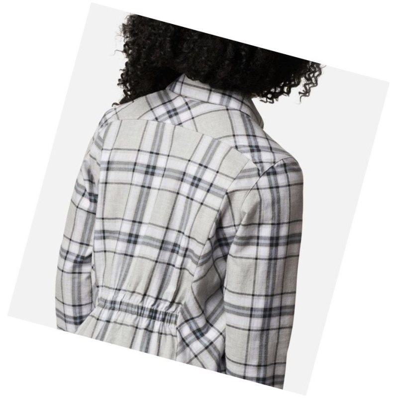 Koszule Columbia Sunday Summit Plaid Tunic Damskie Ciemny Szare | 60YHOILJW