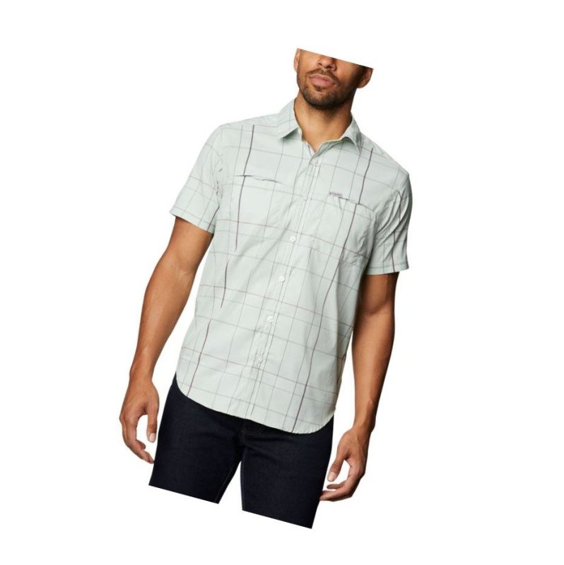 Koszule Columbia Thirty Mile Ledge Short Sleeve Męskie Zielone | 32RMTJHDC