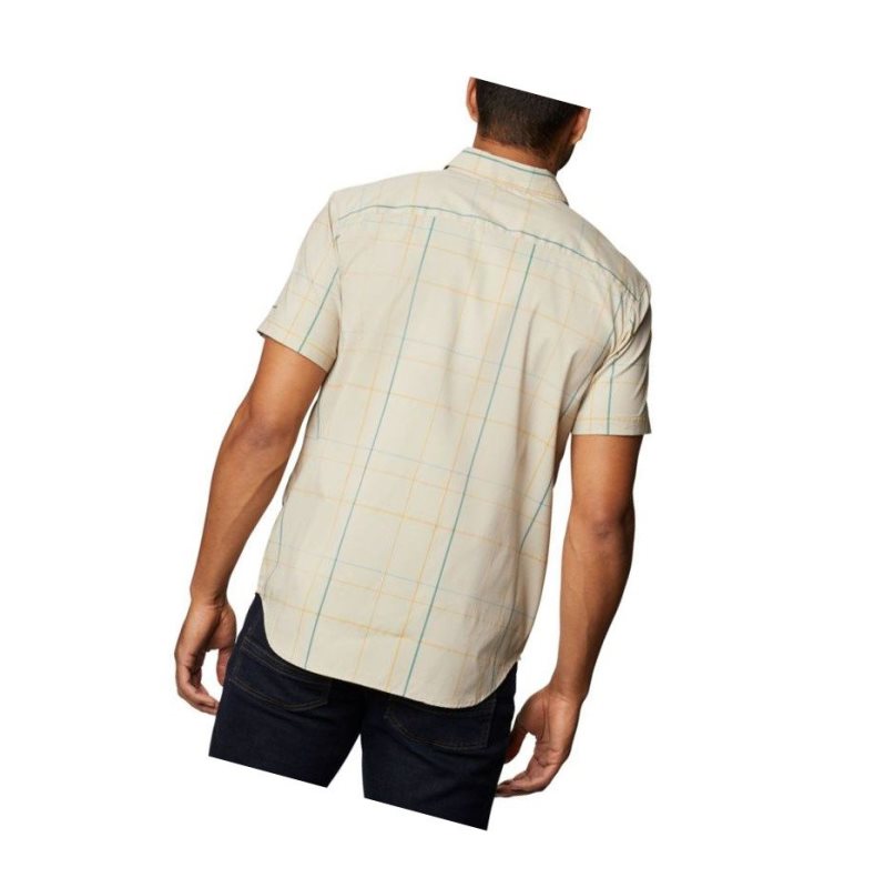 Koszule Columbia Thirty Mile Ledge Short Sleeve Męskie Khaki | 91OTBNDVX