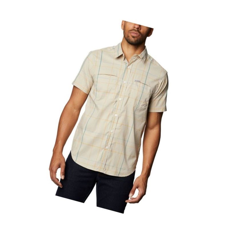 Koszule Columbia Thirty Mile Ledge Short Sleeve Męskie Khaki | 91OTBNDVX