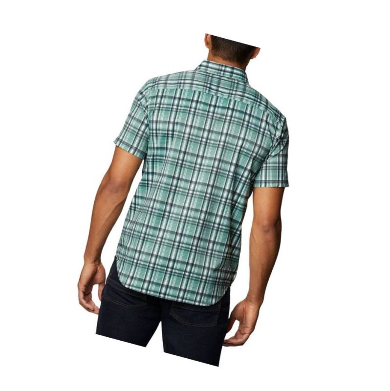 Koszule Columbia Thirty Mile Ledge Short Sleeve Męskie Zielone | 03CWUNOQK