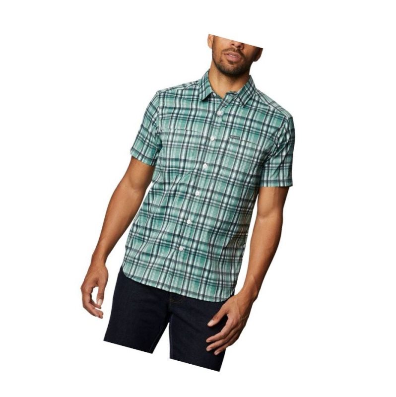 Koszule Columbia Thirty Mile Ledge Short Sleeve Męskie Zielone | 03CWUNOQK