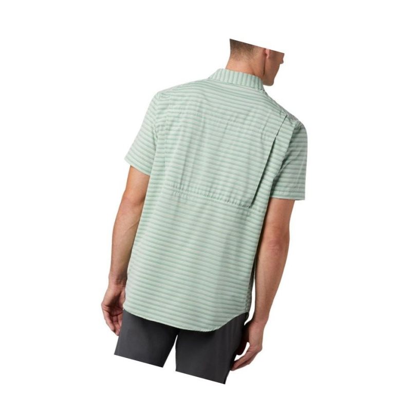 Koszule Columbia Twisted Creek II Short Sleeve Męskie Zielone | 73ONGHQJM