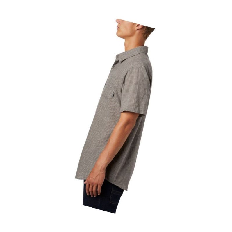 Koszule Columbia Under Exposure Yarn Dye Short Sleeve Tall Męskie Szare | 20BWPDTMK