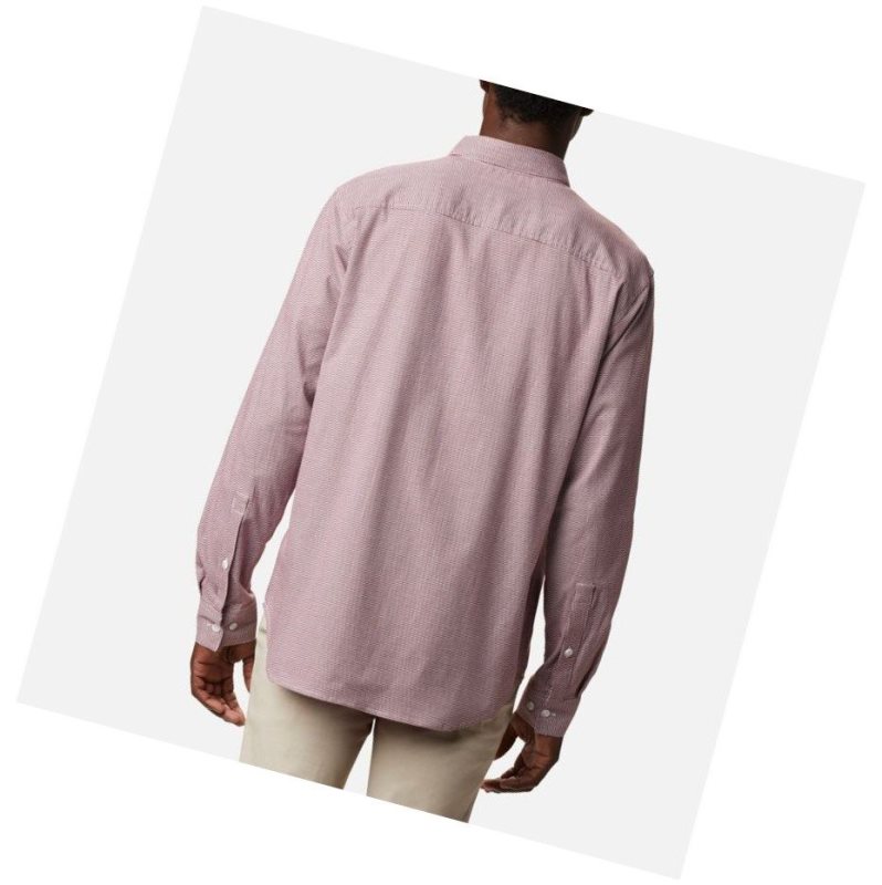 Koszule Columbia Vapor Ridge III Long Sleeve Męskie Czerwone | 87HODTKJU