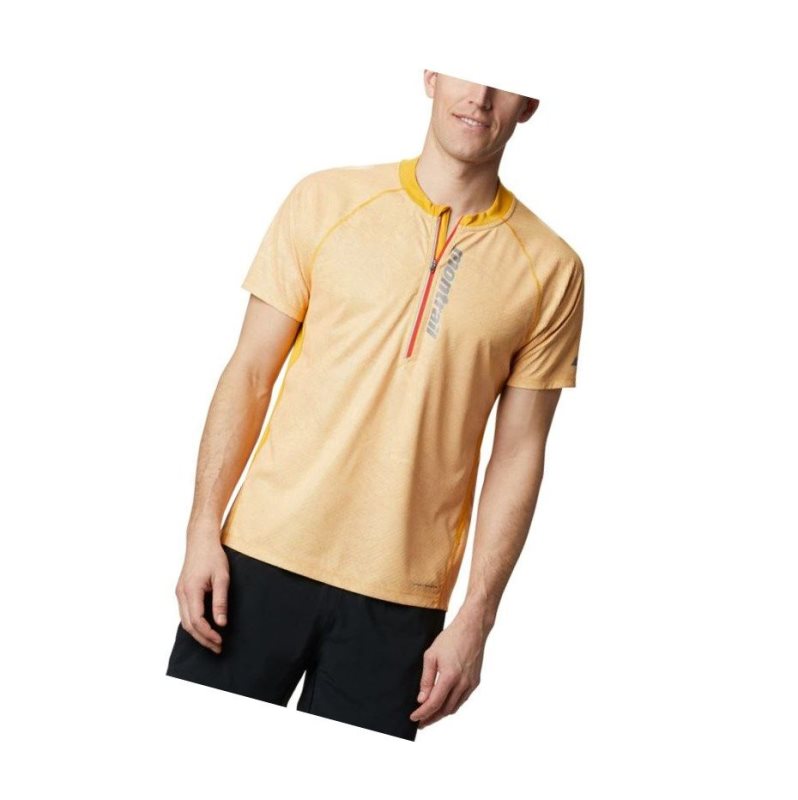 Koszulki Columbia FKT Short Sleeve Top Męskie Głęboka Złote | 05JMQFXWA