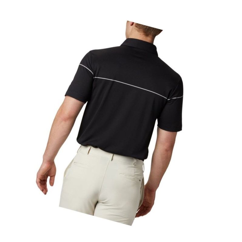 Koszulki Polo Columbia Omni-Wick Breaker Golf Męskie Czarne | 67DMGPQIR