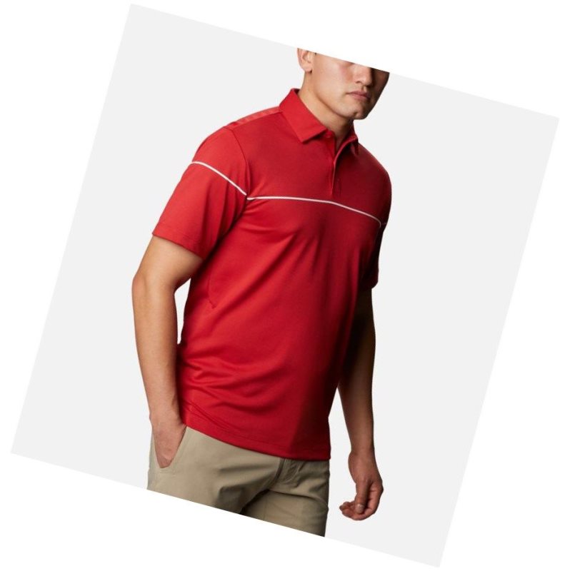 Koszulki Polo Columbia Omni-Wick Breaker Golf Męskie Czerwone | 59LHUPTQC