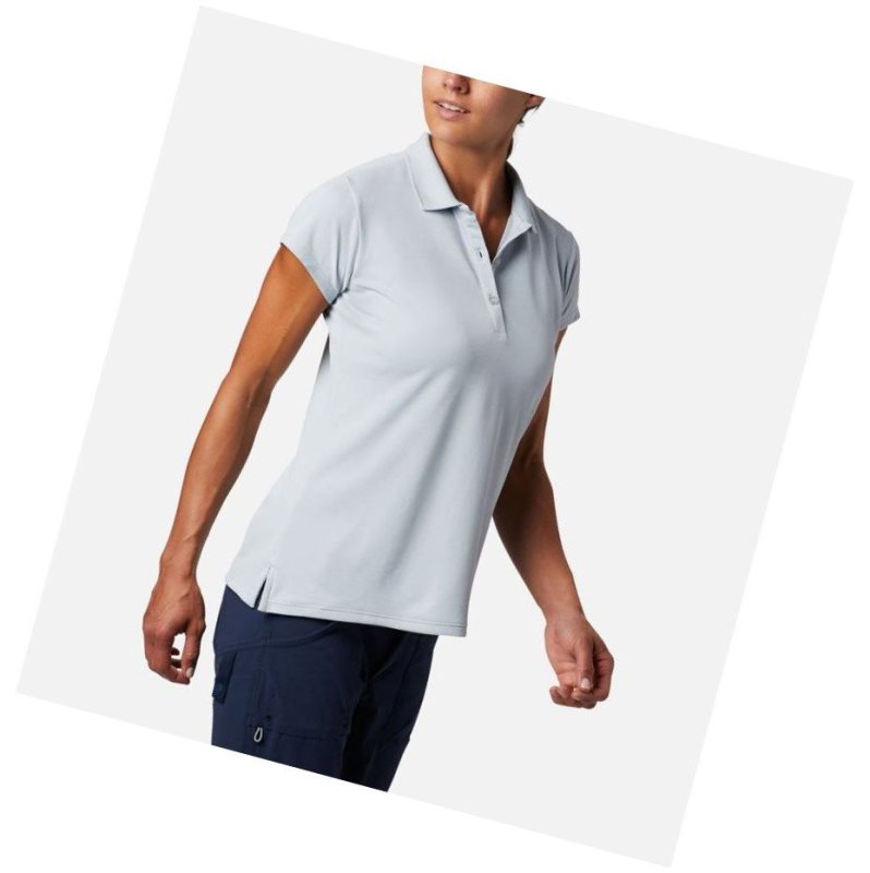 Koszulki Polo Columbia PFG Innisfree Short Sleeve Damskie Szare | 67MVNDRBU