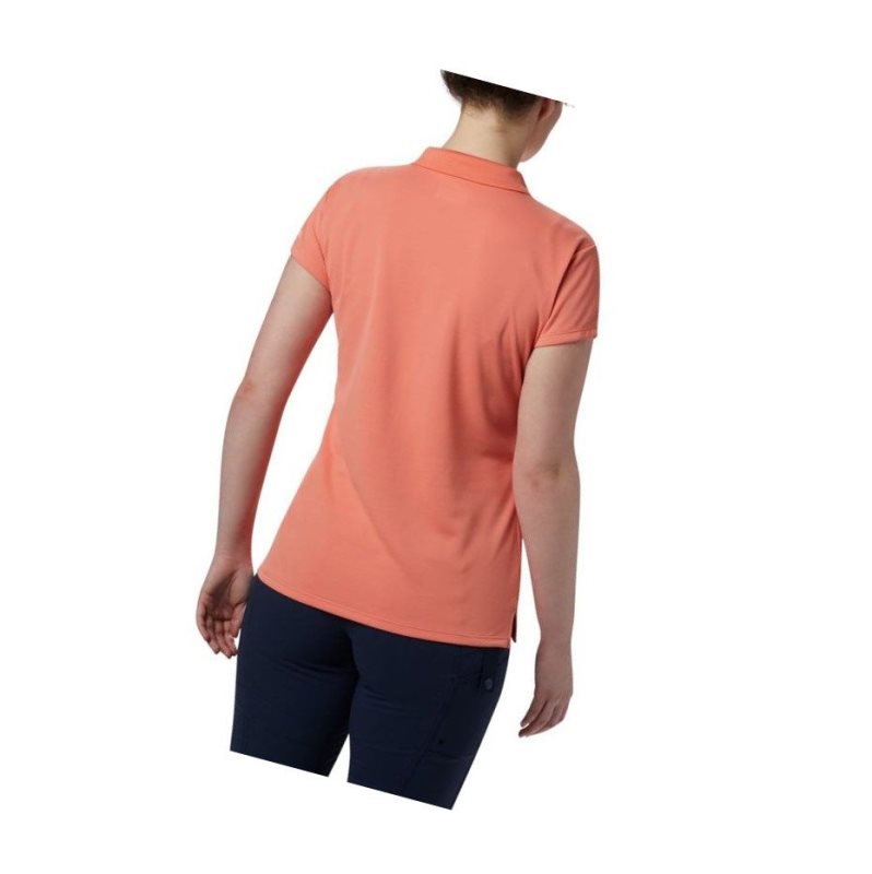 Koszulki Polo Columbia PFG Innisfree Short Sleeve Damskie Pomarańczowe | 37PWSCFTA