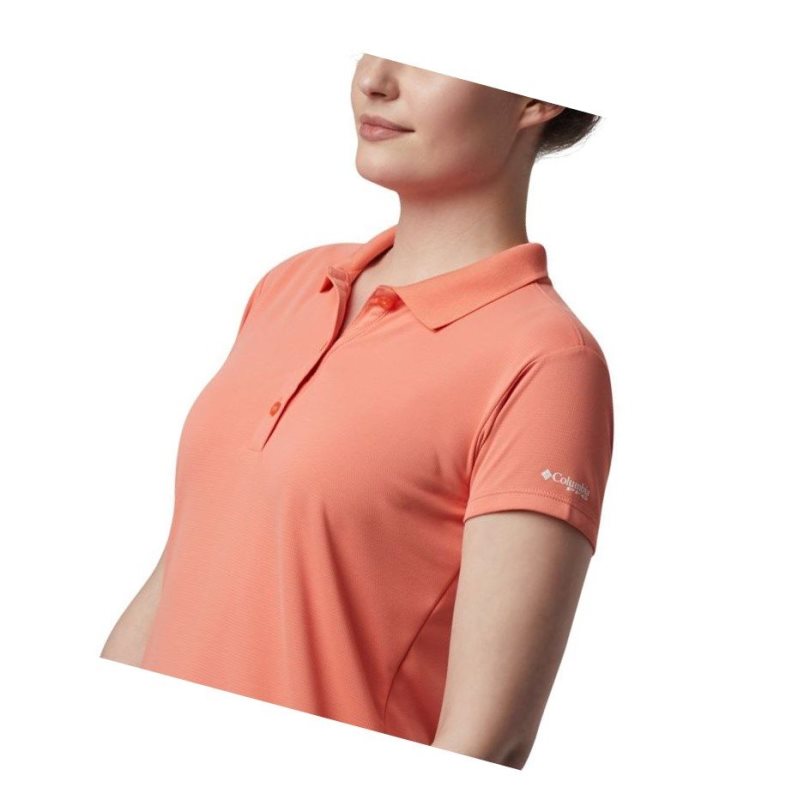 Koszulki Polo Columbia PFG Innisfree Short Sleeve Damskie Pomarańczowe | 37PWSCFTA