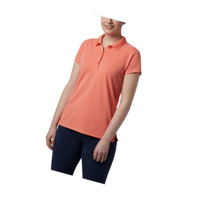 Koszulki Polo Columbia PFG Innisfree Short Sleeve Damskie Pomarańczowe | 37PWSCFTA