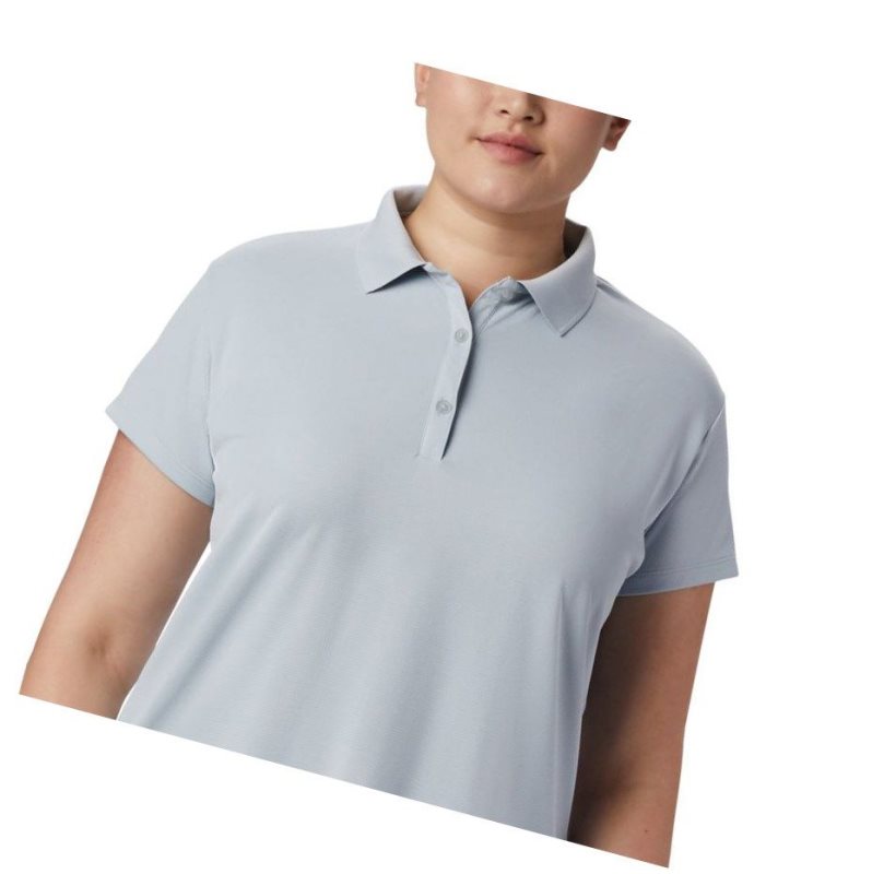 Koszulki Polo Columbia PFG Innisfree Short Sleeve Plus Size Damskie Szare | 17JGVDARO