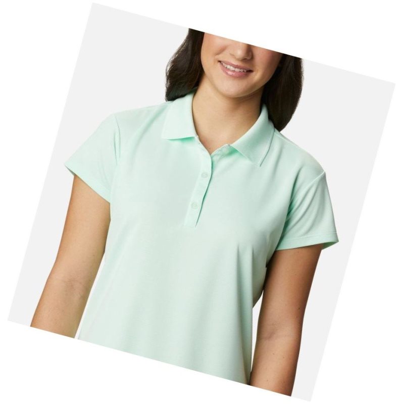 Koszulki Polo Columbia PFG Innisfree Short Sleeve Damskie Głęboka Mięta | 04XMBANOI