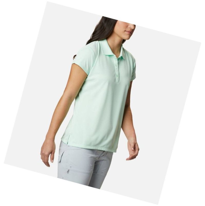 Koszulki Polo Columbia PFG Innisfree Short Sleeve Damskie Głęboka Mięta | 04XMBANOI