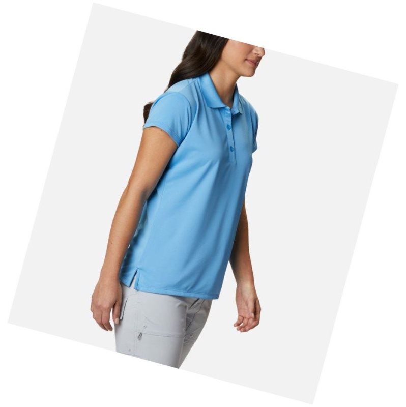 Koszulki Polo Columbia PFG Innisfree Short Sleeve Damskie Niebieskie | 03PRCGKMI