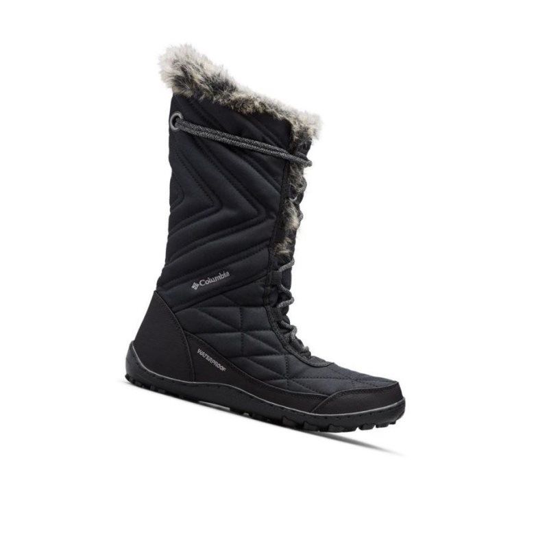 Kozaki Columbia Minx Mid III Damskie Czarne Szare | 61BFSDMEI