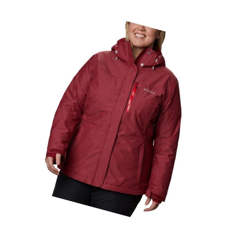 Kurtki Columbia Alpine Action Omni-Heat Plus Size Damskie Czerwone | 45JXZOWSF