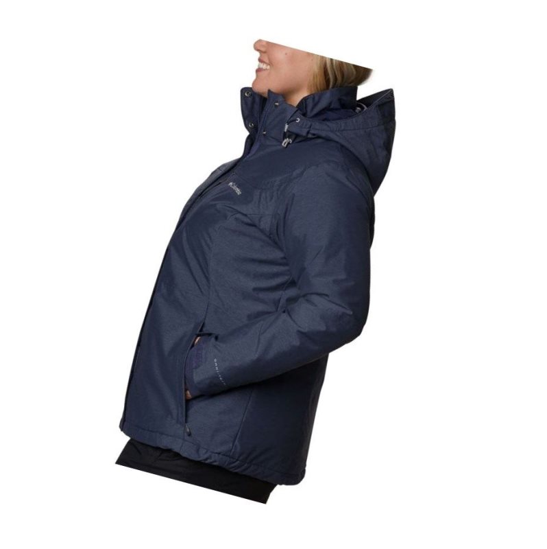 Kurtki Columbia Alpine Action Omni-Heat Plus Size Damskie Granatowe | 21NHMKZVD