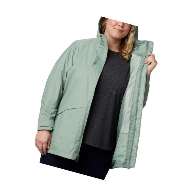 Kurtki Columbia Arcadia Casual Plus Size Damskie Głęboka Zielone | 63YVFLCNP