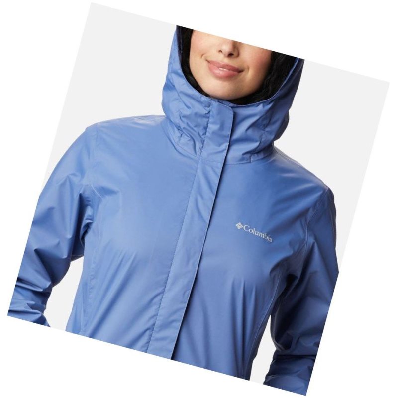 Kurtki Columbia Arcadia II Rain Damskie Niebieskie | 61ZGFBUQJ