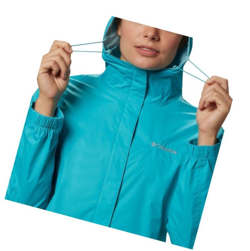 Kurtki Columbia Arcadia II Rain Damskie Niebieskie | 36RLONWTQ