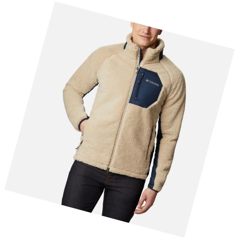 Kurtki Columbia Archer Ridge Sherpa Fleece Męskie Khaki Granatowe | 49GQWMADF