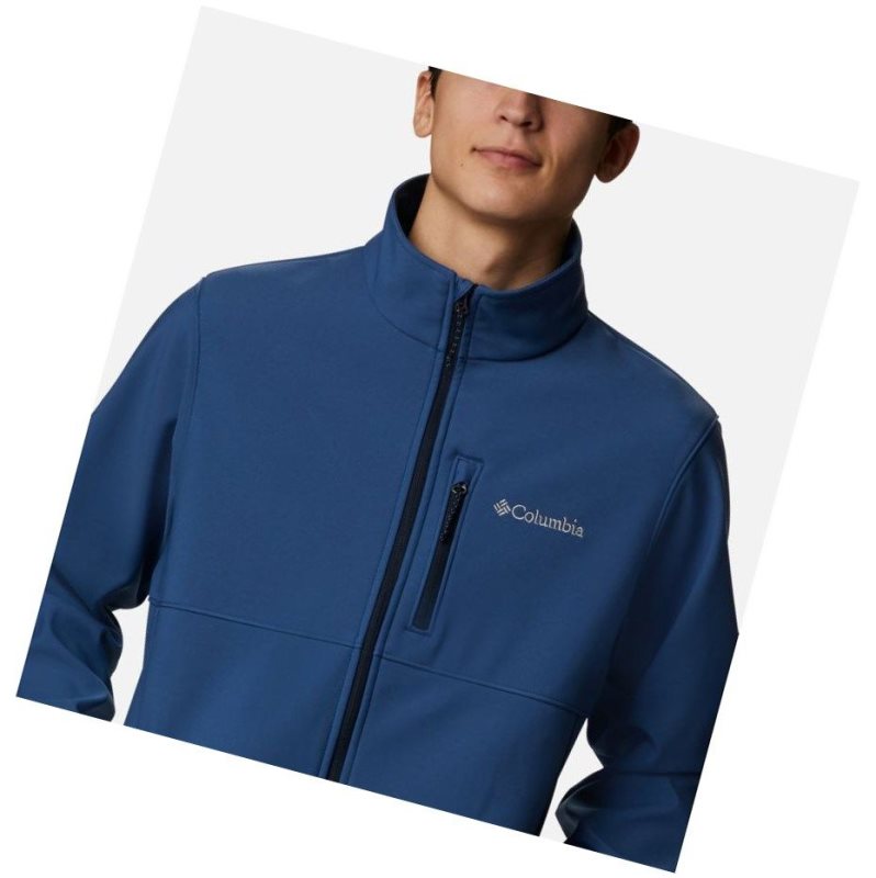 Kurtki Columbia Ascender Softshell Męskie Niebieskie | 19QNSMFJH