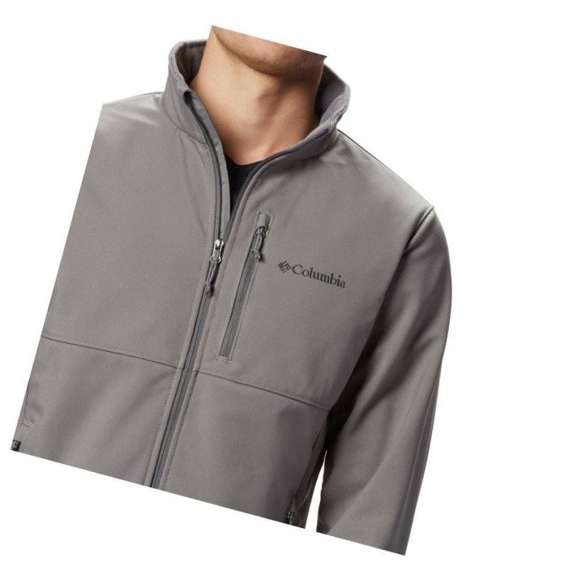 Kurtki Columbia Ascender Softshell Tall Męskie Szare | 18NQUHXOW