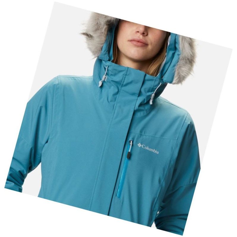 Kurtki Columbia Ava Alpine Insulated Damskie Niebieskie | 89JAITZVW